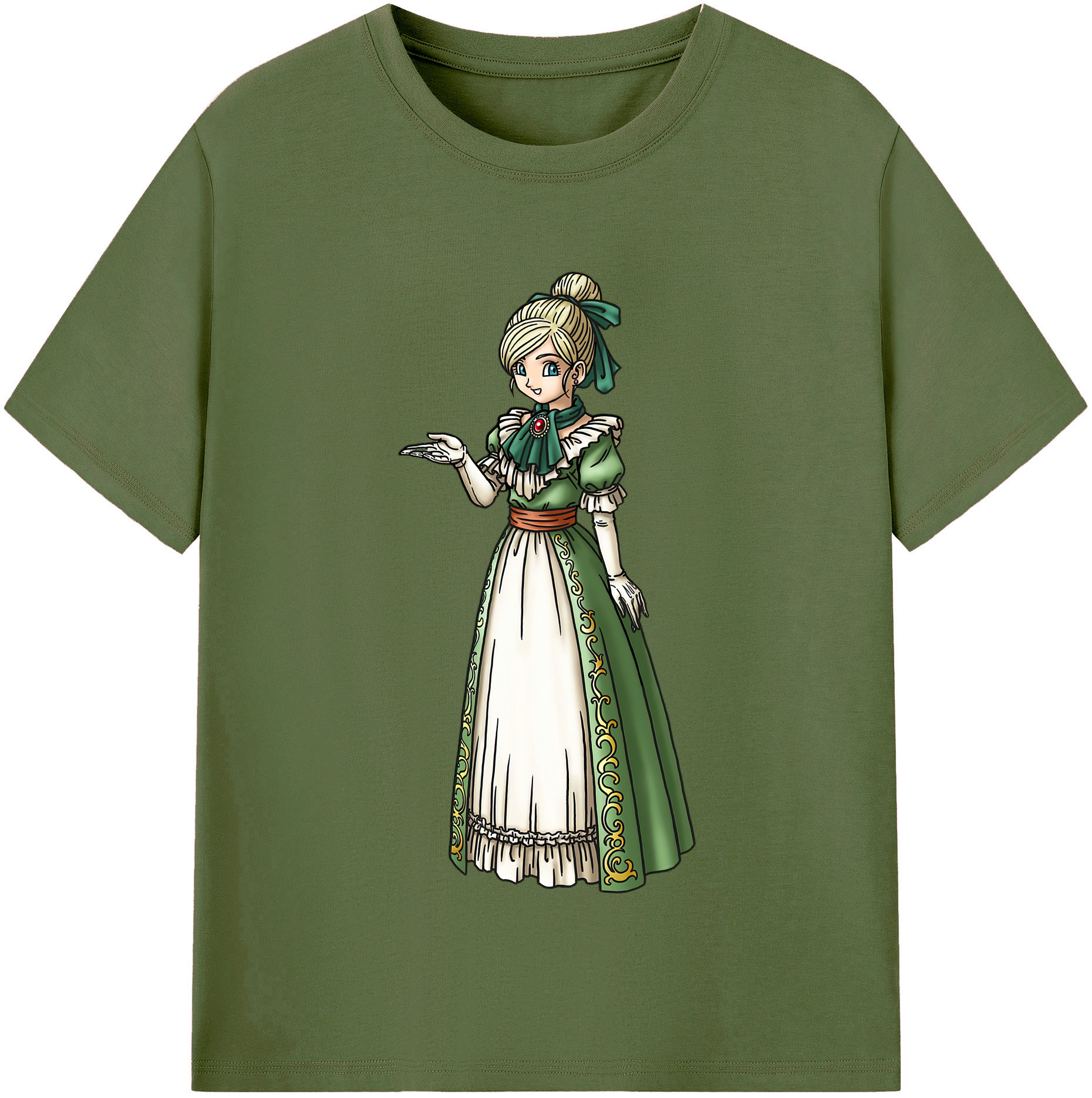 （画像用） ドラゴンクエスト Doragon Kuesuto Dragon Quest 綿100％半袖Tシャツ（フロントプリント）
